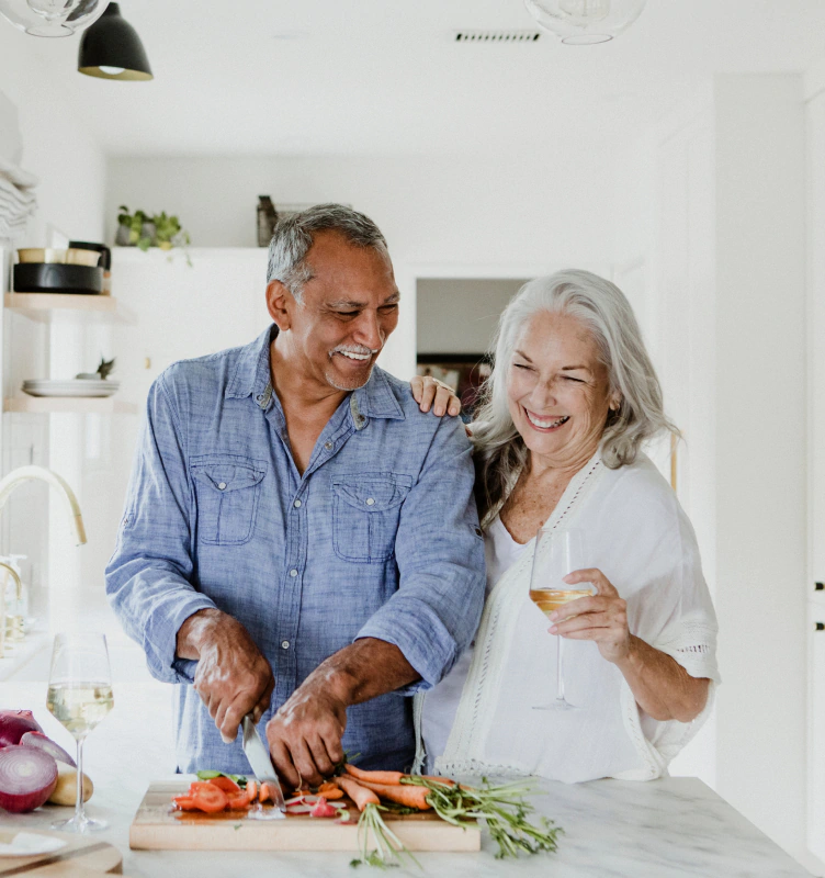 couple preparing dinner and discussing what is an iul